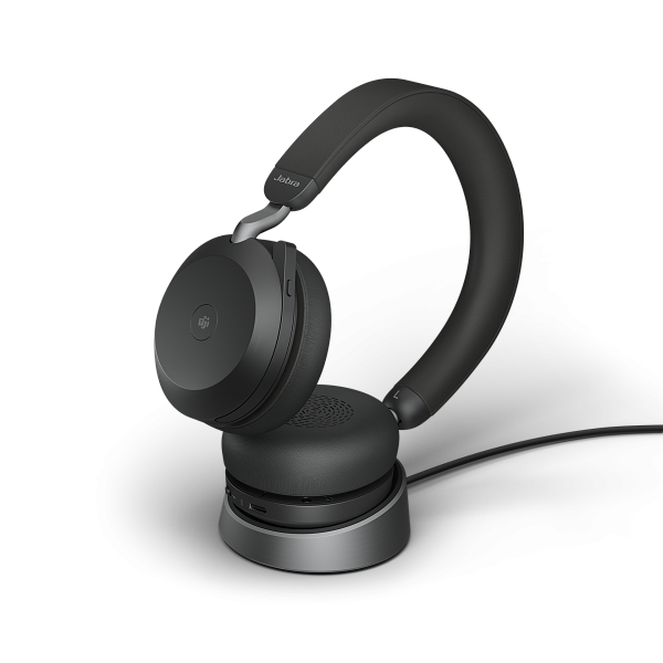 Jabra Evolve2 75, MS Teams, Link 380a, Charging Stand - On-Ear Headset